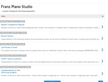 Tablet Screenshot of franzpianostudio.com